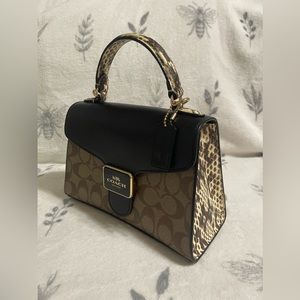 Coach Pepper Satchel In Signature Canvas